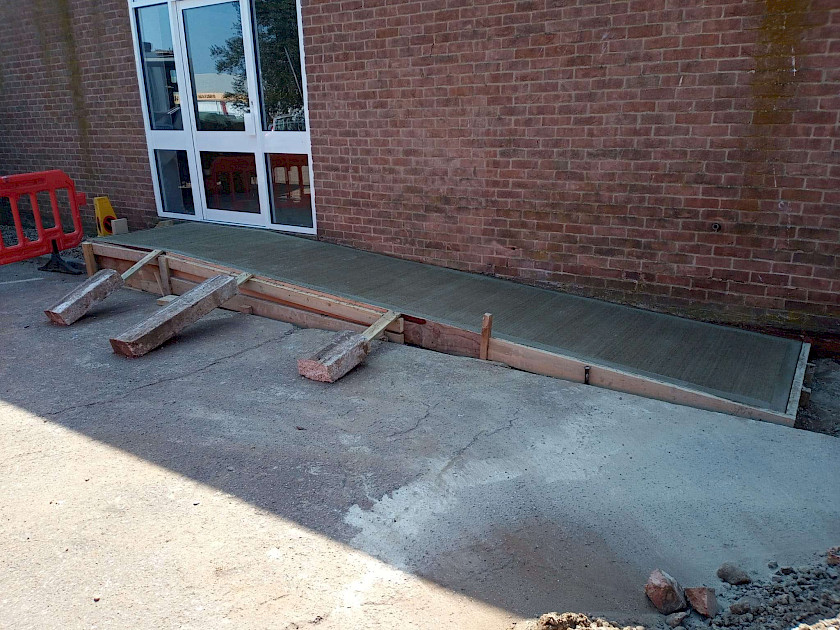 Ramp to access building