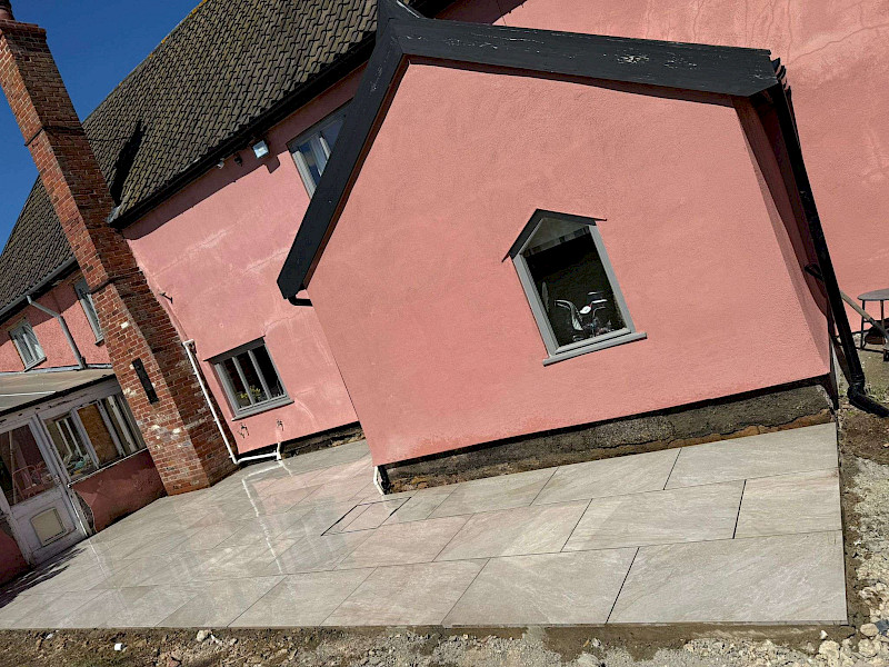 porcelain patio installation in norfolk